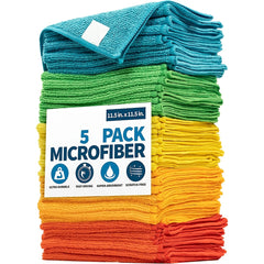 10pcs Microfiber Cleaning Cloth Towels - Reusable Lint-free Kitchen Supplies
