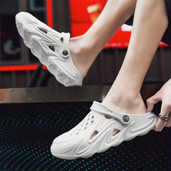 Men's Breathable Slip On Clog Sandals - Outdoor Walking Shoes