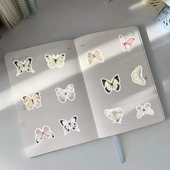 40pcs Night Honey Butterflies Stickers for Water Bottle Laptop Hat