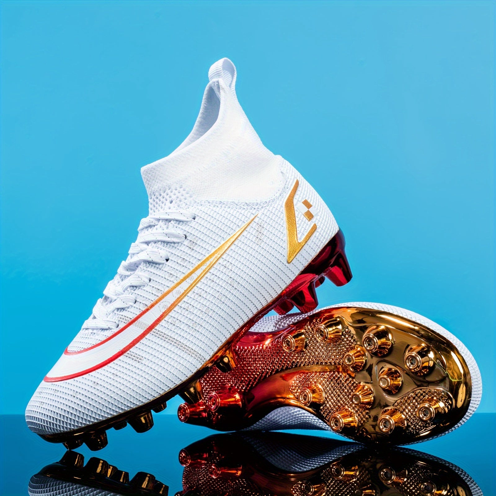 High Top Non Slip AG Football Cleat for Boys
