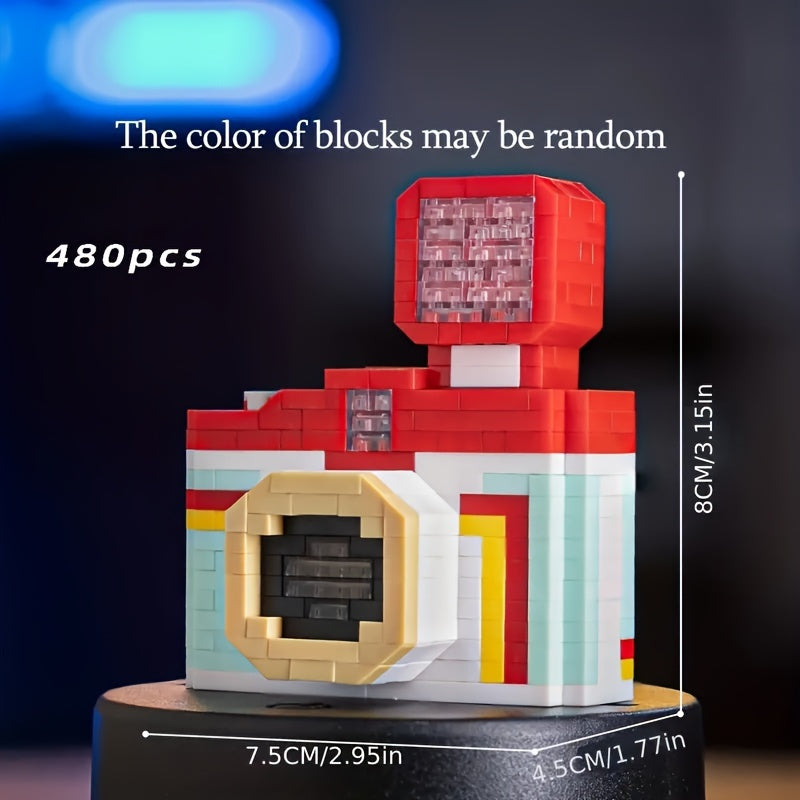 Camera Themed Building Blocks Set Nature Inspired DIY Educational Toy