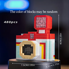 Camera Themed Building Blocks Set Nature Inspired DIY Educational Toy