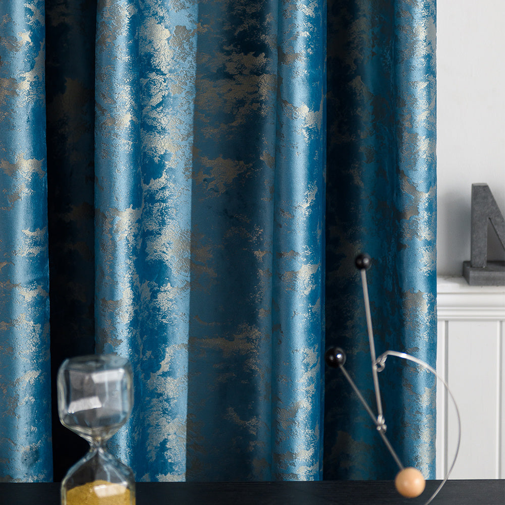 Bronzing Velvet Blackout Curtain for Home Decor