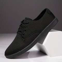 Men's Breathable Lace Up Knit Sneakers for Casual Outdoor Walking