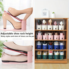 Shoe Rack Storage Artifact Space-saving Double-layer Shoe Cabinet