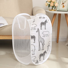 Cute Giraffe Laundry Basket Clothes Hamper Organizer