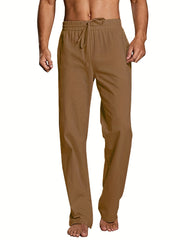 Men's Drawstring Cotton Loose Waistband Pants