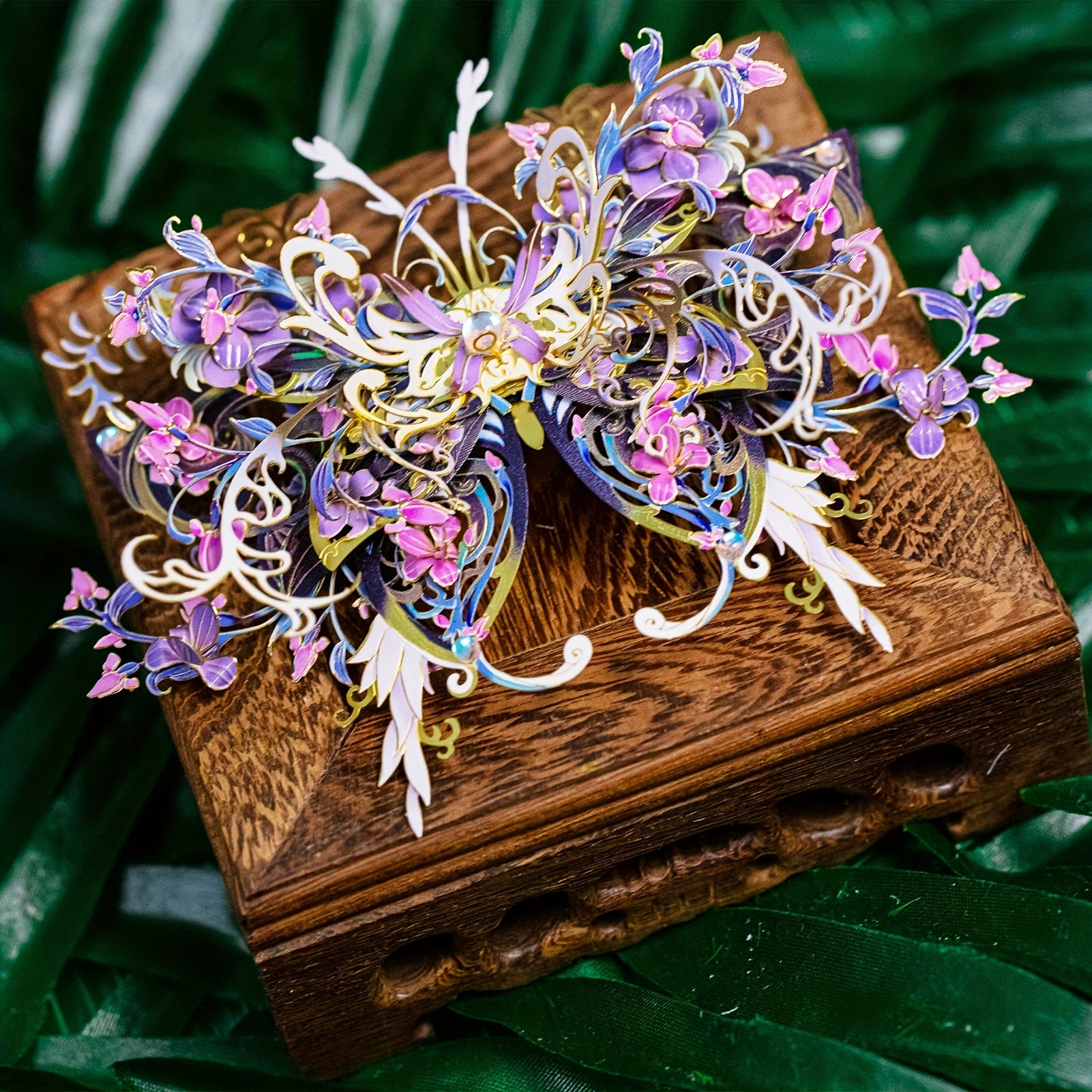 3D Butterfly Love Flower Metal Puzzle Assembly Toy DIY Gift For Girlfriend