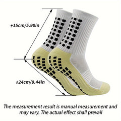 Men's Mid Crew Sport Socks 2 Pairs Nylon Blend