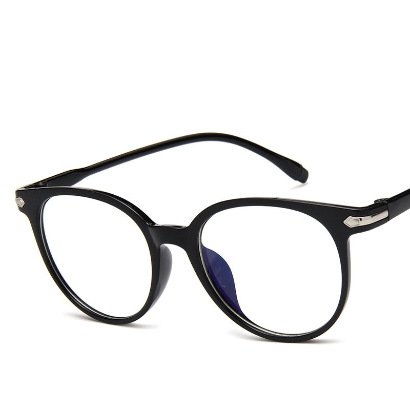 Clear Lens Glasses For Women Men Cat Eye Round PC Frame Eyeglasses