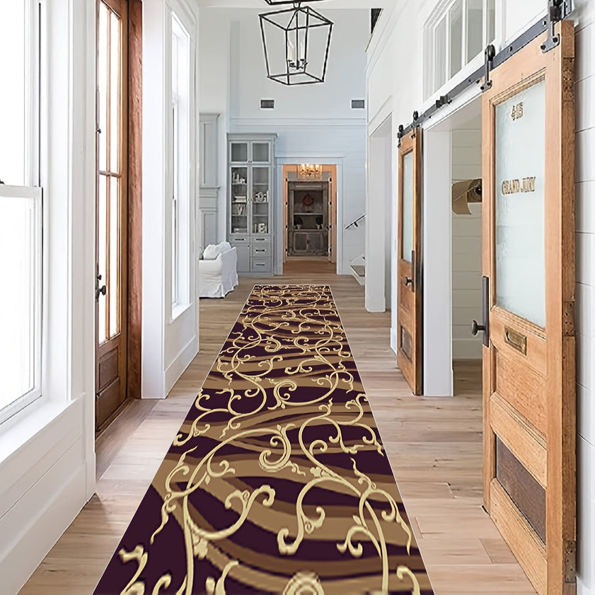 Vintage Floral Runner Rug Soft Laundry Room Mat Long Kitchen Non Slip Washable