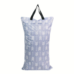 Reusable Hanging Wet Dry Cloth Diaper Pail Bag with Multiple Compartments
