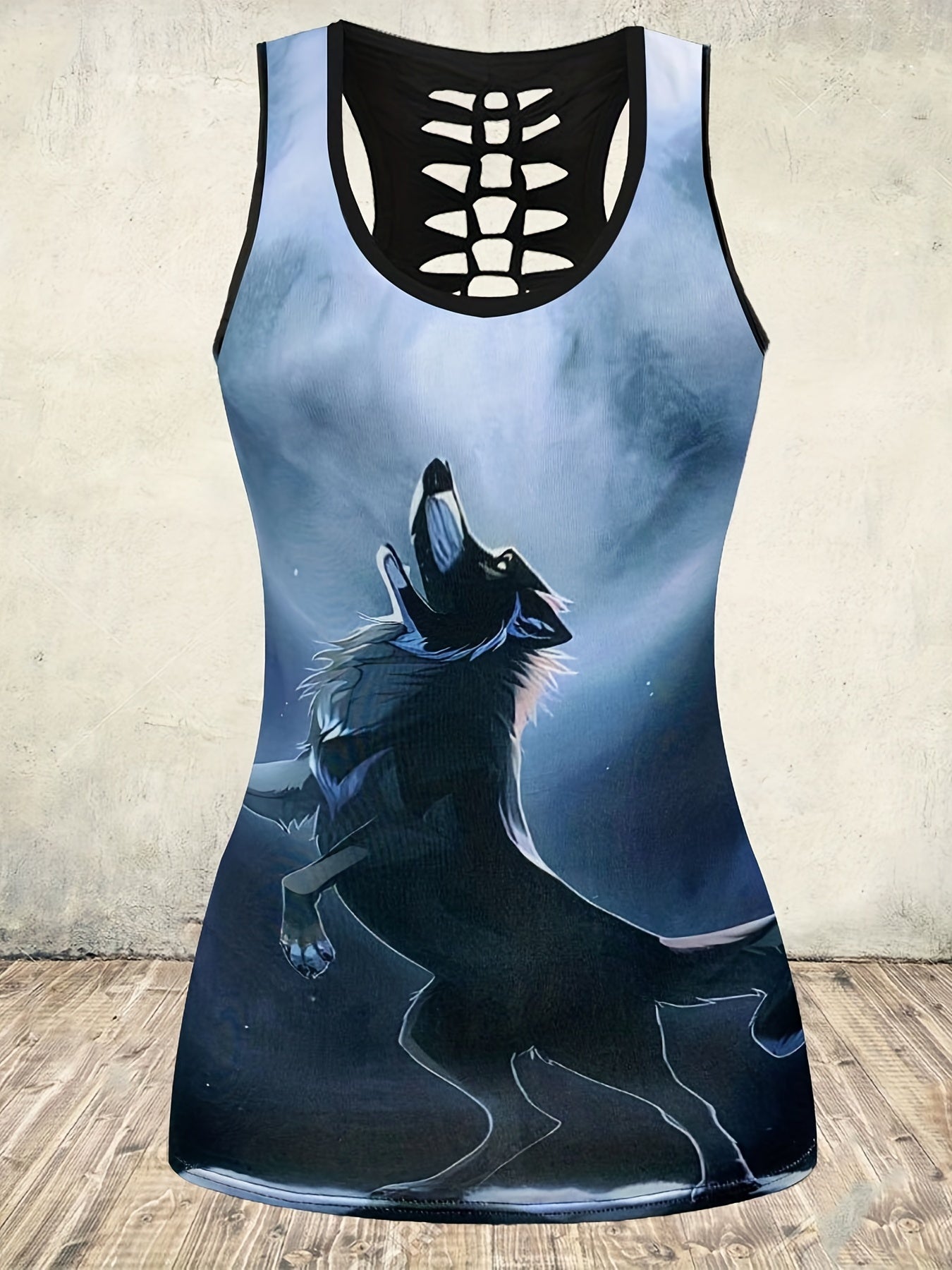 Wolf Graphic Tank Top for Women