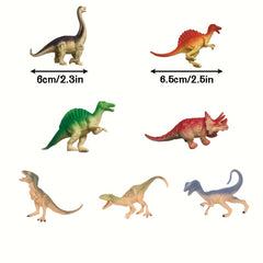 26pcs Dinosaur Toy Set for Kids with T Rex Triceratops