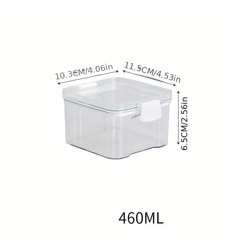 Clear Airtight Food Storage Containers Moisture-proof Sealed Fresh Box