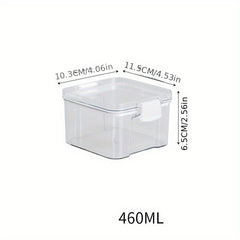 Clear Airtight Food Storage Containers Moisture-proof Sealed Fresh Box
