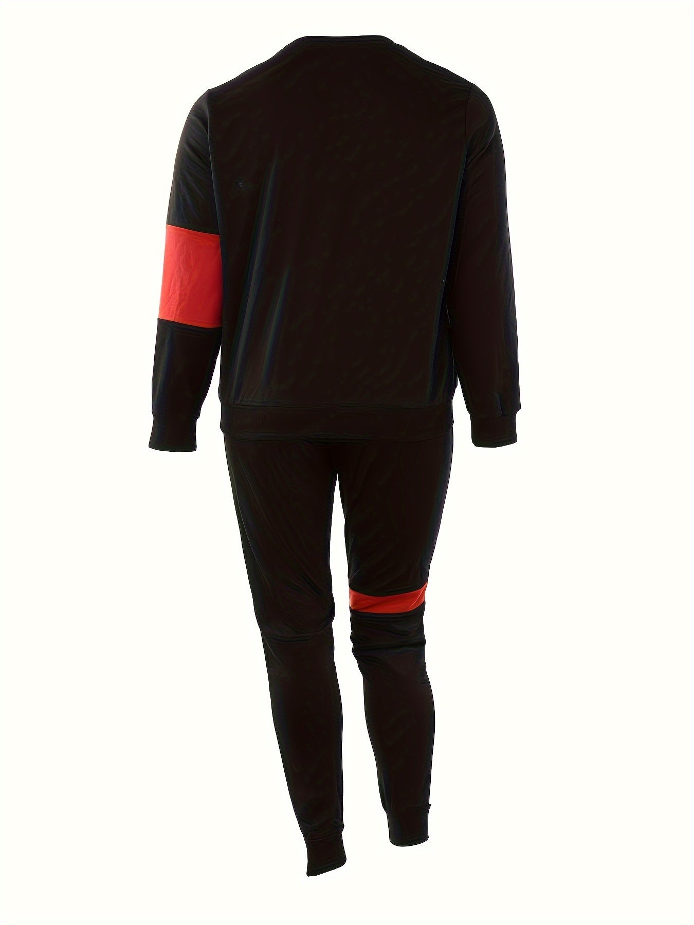Women's Plus Size Colorblock Sweatshirt & Pants 2 Piece Set