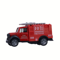 6pcs Kids Toy Cars Pull Back Fire Engine Model Boys Inertia Car
