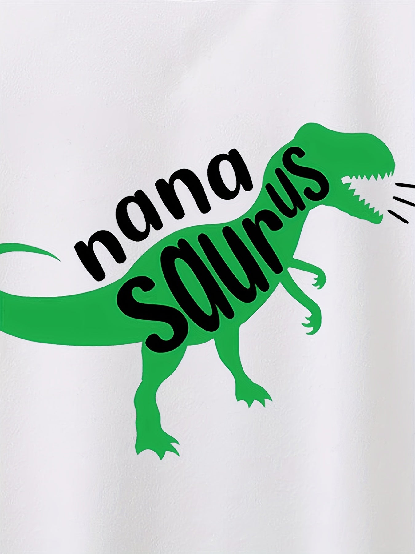 Kids Dinosaur And Letter NANA SAURUS Graphic T Shirt