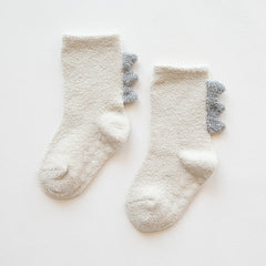 Baby Floor Socks Warm Non-slip Dinosaur Toddler Socks for Boys and Girls