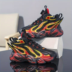 Kid's Basketball Shoes with Rotating Buckle Non Slip