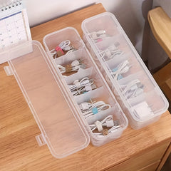 Data Cable Storage Box 5 Grids Waterproof Dustproof
