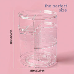 360 Rotating Makeup Organizer Adjustable Carousel Spinning Holder