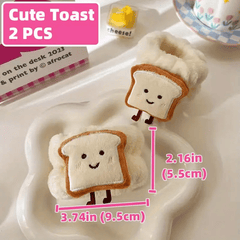 2pcs Cartoon Face Washing Wristbands Soft Absorbent Bath Wristband