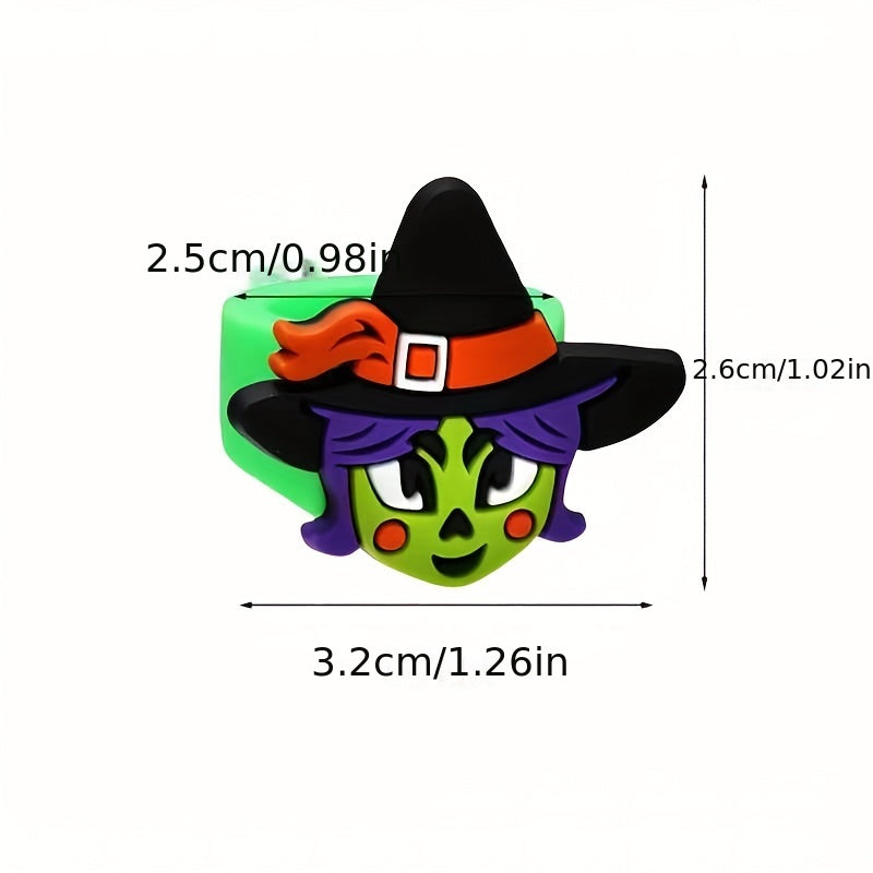 Halloween Witch Ring Cartoon PVC Soft Toy