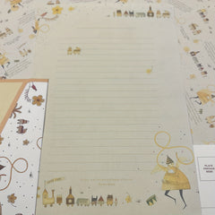 Fox Stationery Paper and Envelopes Set, 9 Pieces