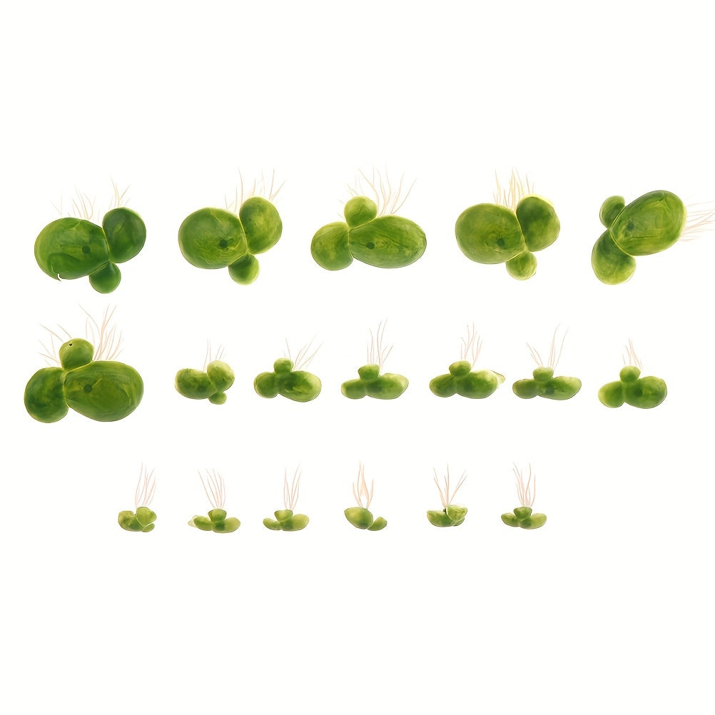 Artificial Floating Duckwees With Leaves for Pond Fish Tank Aquarium Decoration