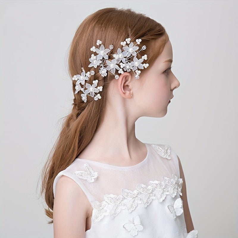 Artificial Flowers Hair Accessories Princess Decorative Head Jewelry