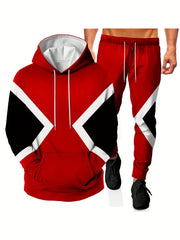 Men's 3D Print Hoodie Joggers Set