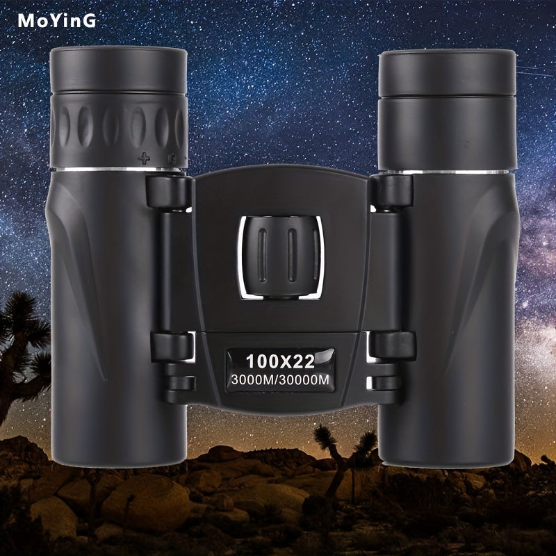 Portable 100x22 Binoculars for Bird Watching Camping Concert