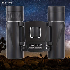 Portable 100x22 Binoculars for Bird Watching Camping Concert