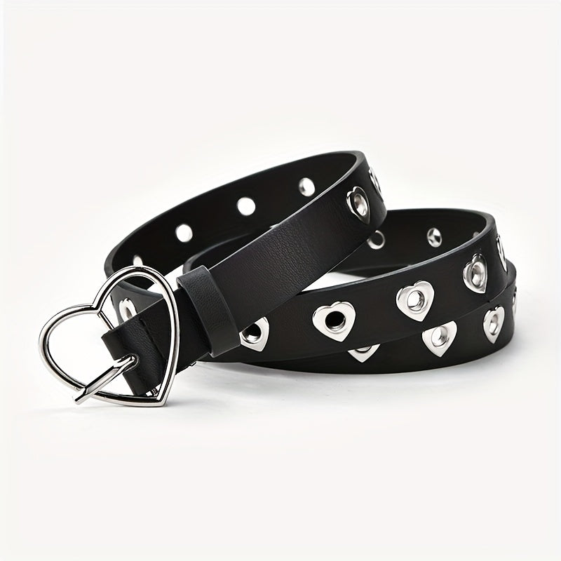 Summer Heart Buckle Jeans Belt for Kids
