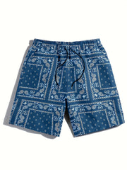 Paisley Men's Quick Dry Hawaiian Board Shorts With Pockets