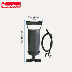 Inflatable Deck Chair with Ottoman, Foldable Lounger Sofa for Indoor Outdoor Use