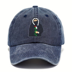 Fashionable Cartoon Embroidery Sunscreen Baseball Cap for Cycling Running