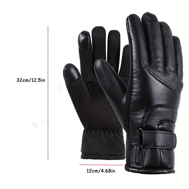 USB Hand Warmer Gloves Waterproof Touch Screen Gloves