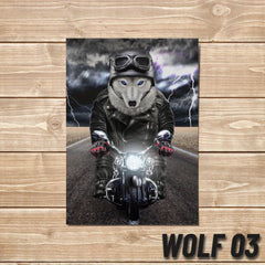 Modern Cartoon Wolf Stickers Waterproof Fantasy Style Kids Room Decor