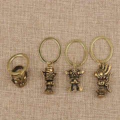 Sanxingdui Creative Keychain Keyring Pendant Retro Car Key Ring Pendant