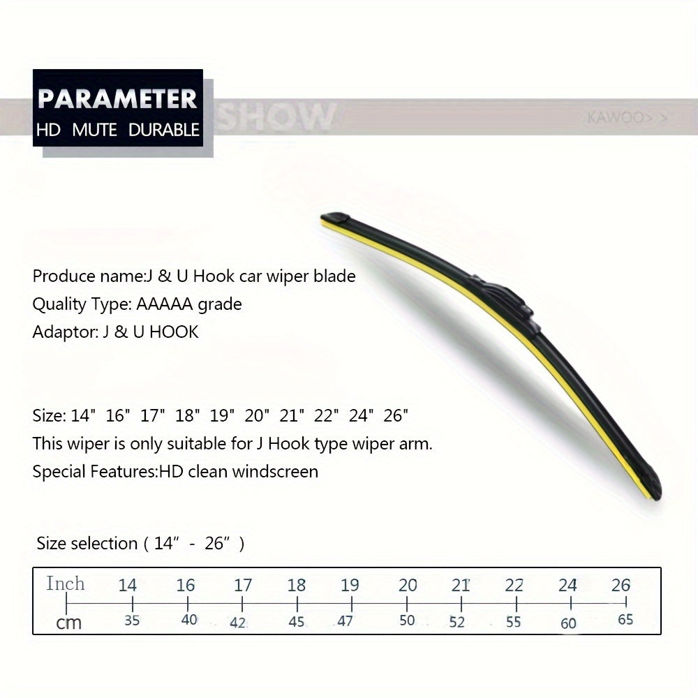 Universal Frameless Car Wiper Blade Silica Gel Windshield Wiper