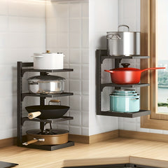 Adjustable Pot Lid Rack Cookware Holders Organizer