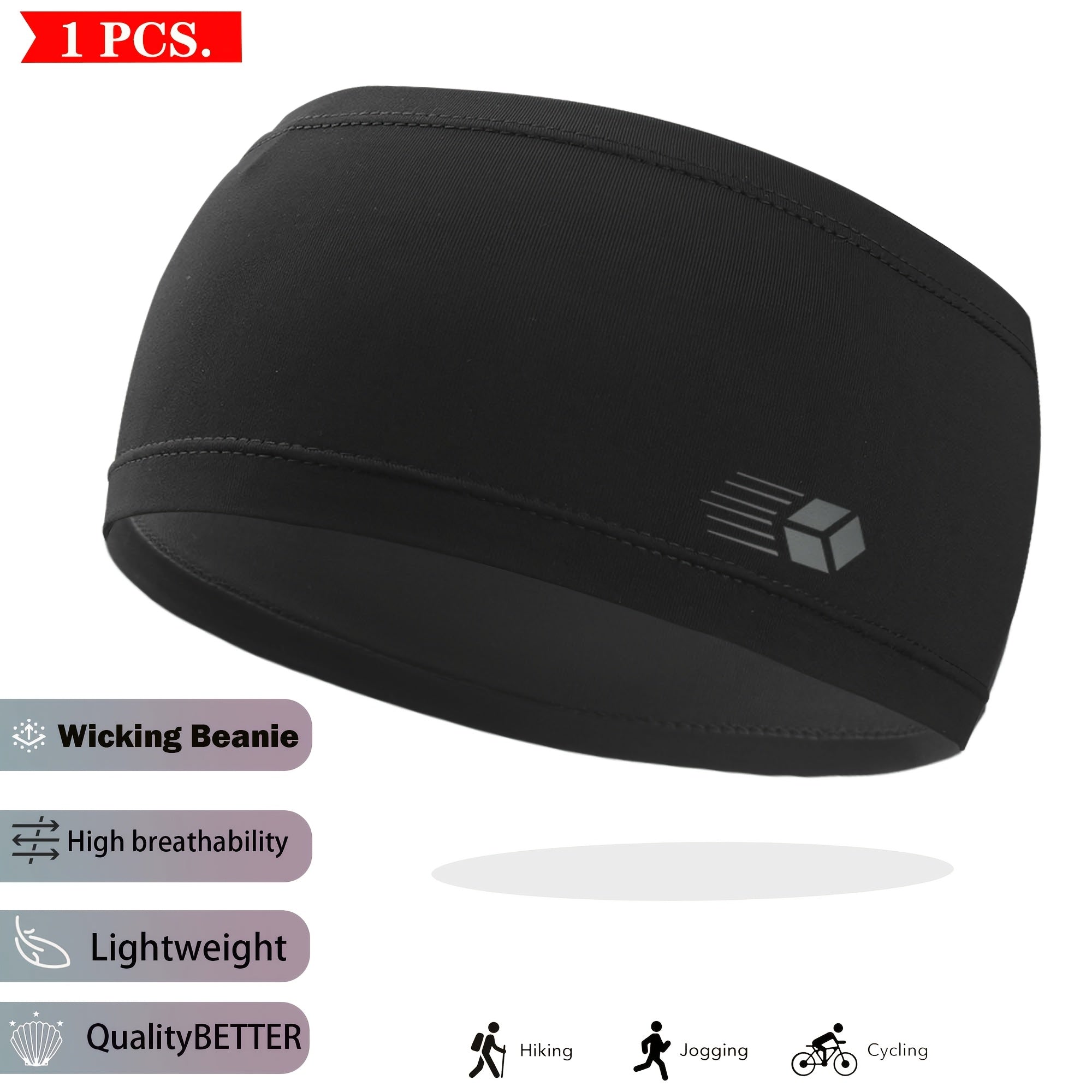 2pcs Sweat Absorbent Sports Headband for Men & Women, Elastic Yoga Running Cycli