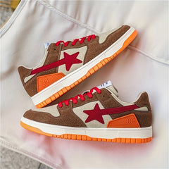 Men's Star Pattern Skate Shoes Wear resistant Non Slip Casual Shoes