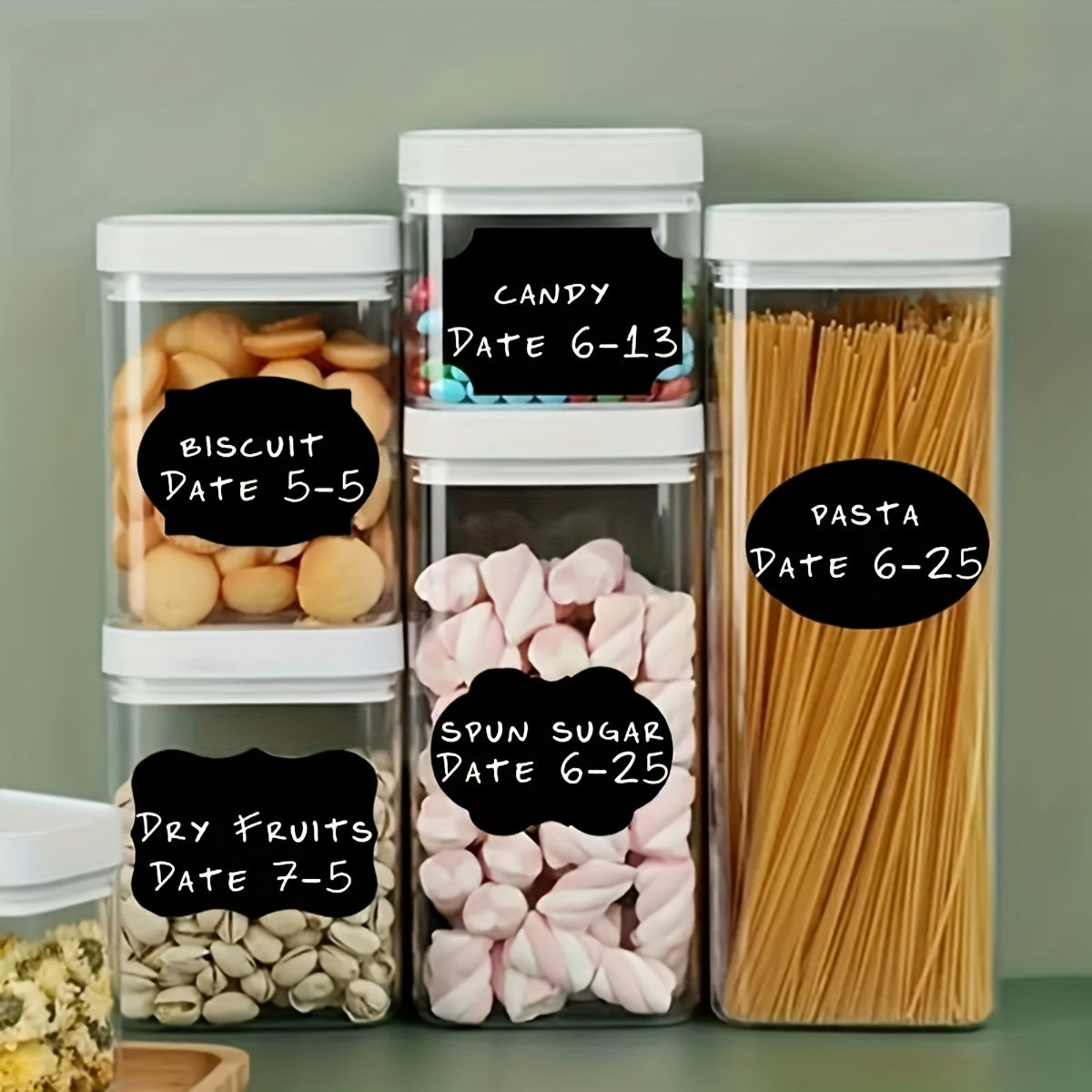 Waterproof Kitchen Stickers for Seasoning Storage Cans