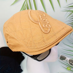 Adjustable Mens Peaked Cap With Letter Embroidery - Outdoor Sport