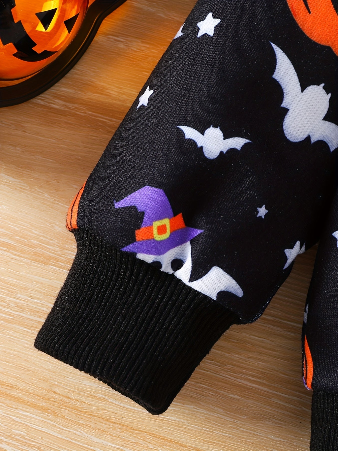 Baby Girls Halloween Top Pumpkin Graphic Sweatshirt