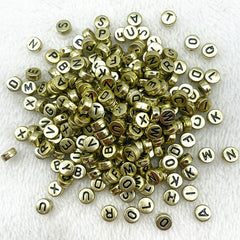 100pcs Antique Alphabet Beads for DIY Jewelry Making